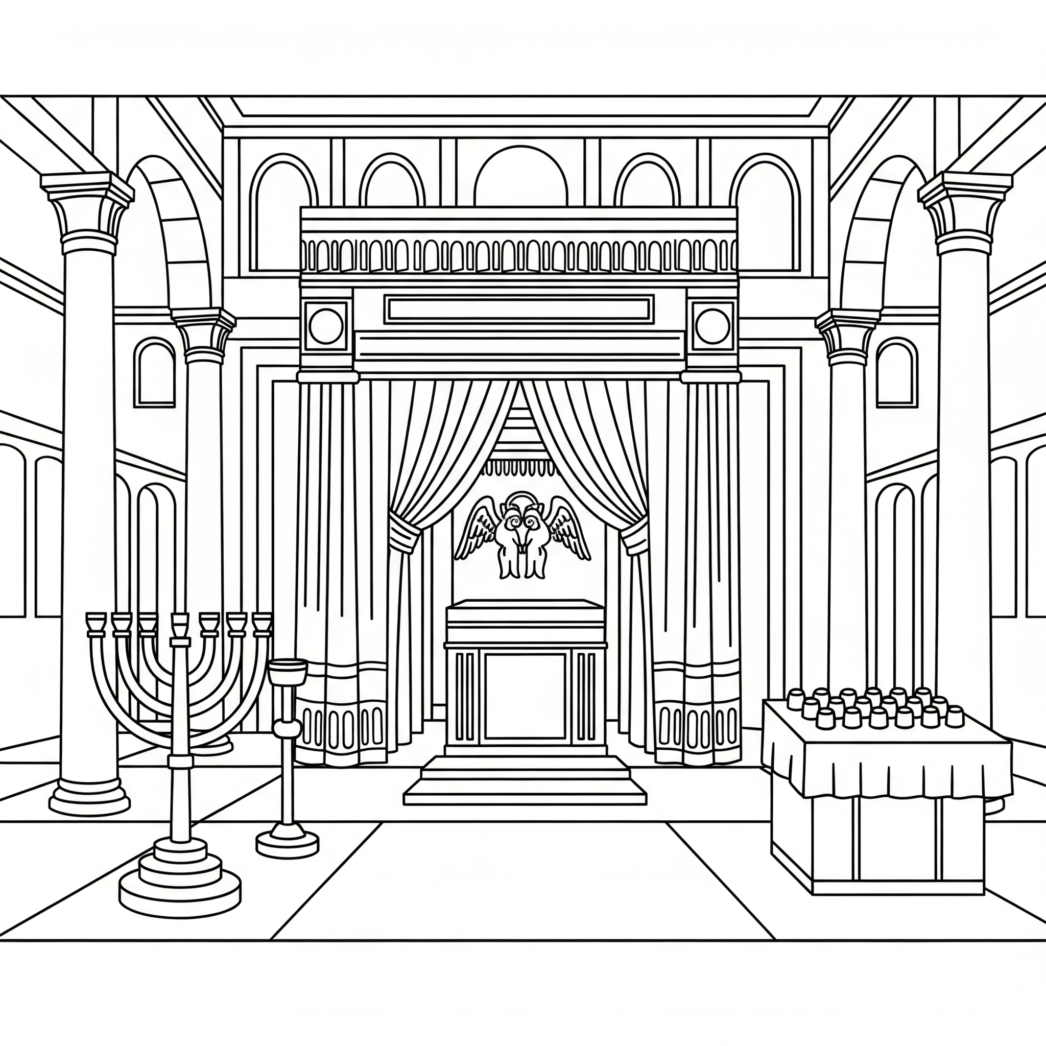 Beis Hamikdash 10 disegni Beis Hamikdash da colorare pdf