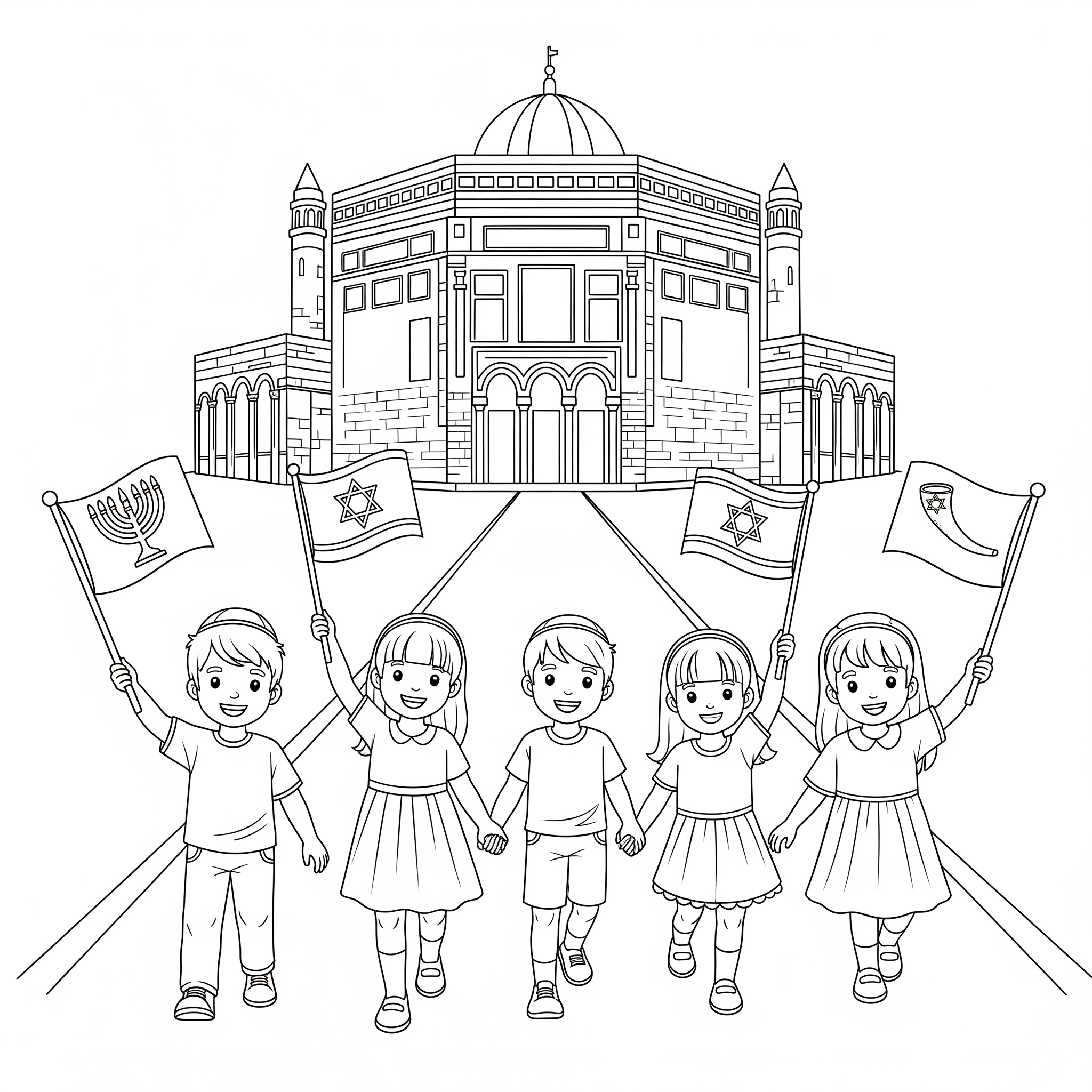 Beis Hamikdash 9 immagine da colorare Beis Hamikdash 1