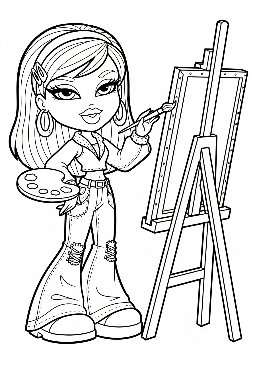 Bratz 10 disegni di Bratz da colorare