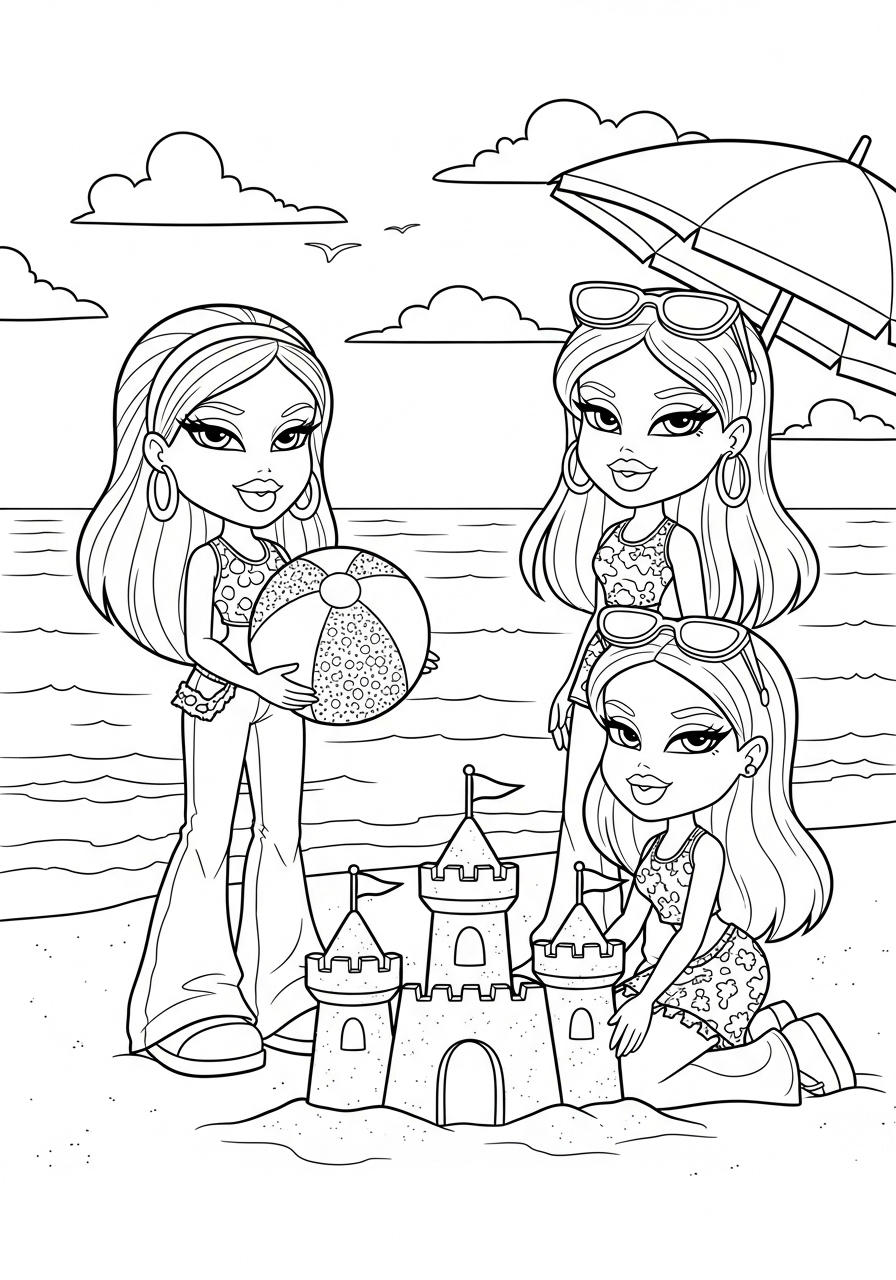 Bratz 8 disegni da colorare Bratz