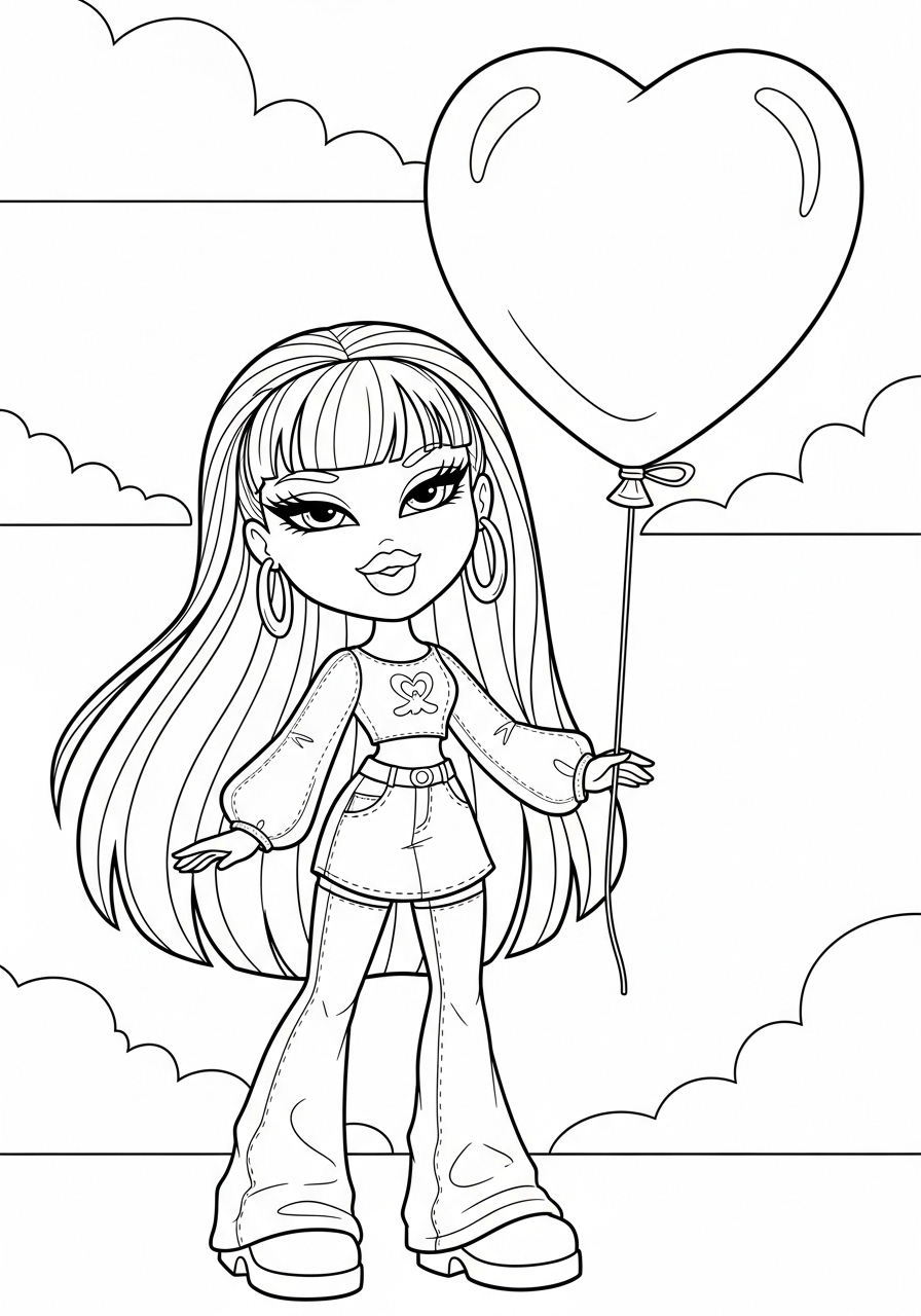 Bratz 20 disegni Bratz da colorare pdf