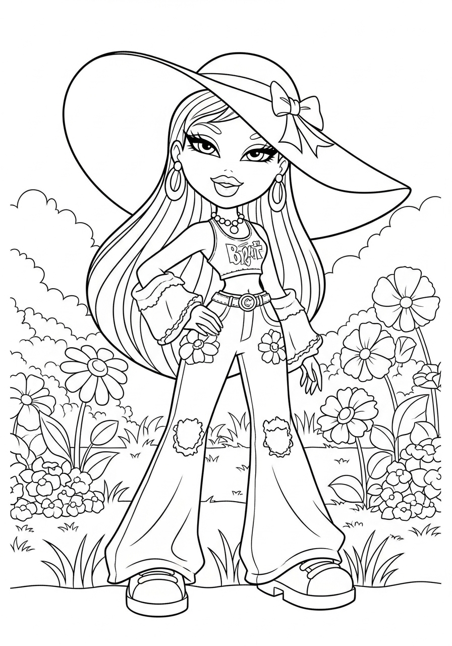 Bratz 18 foto di Bratz da colorare