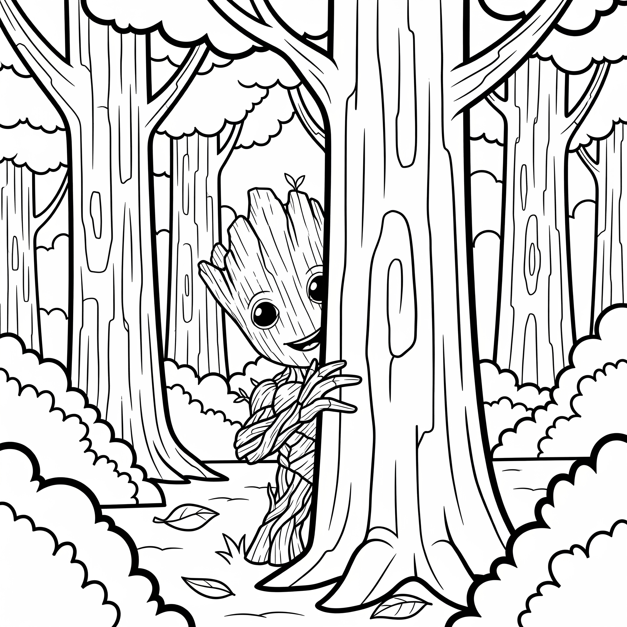 Groot 12 disegni Groot da colorare pdf