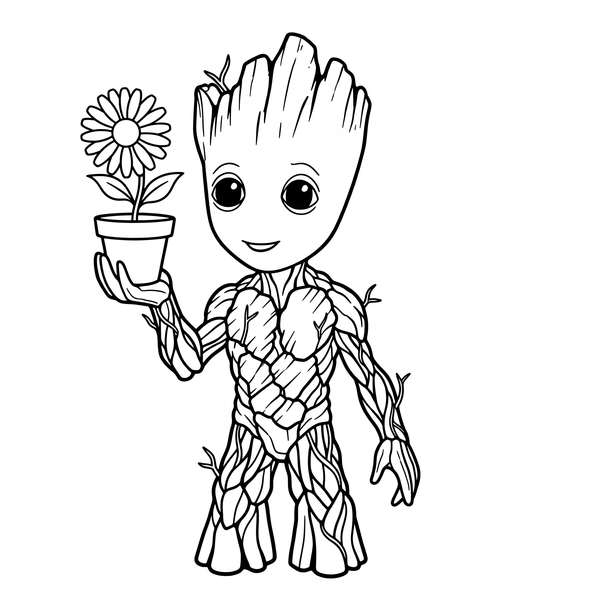 Groot 21 Groot da colorare a4