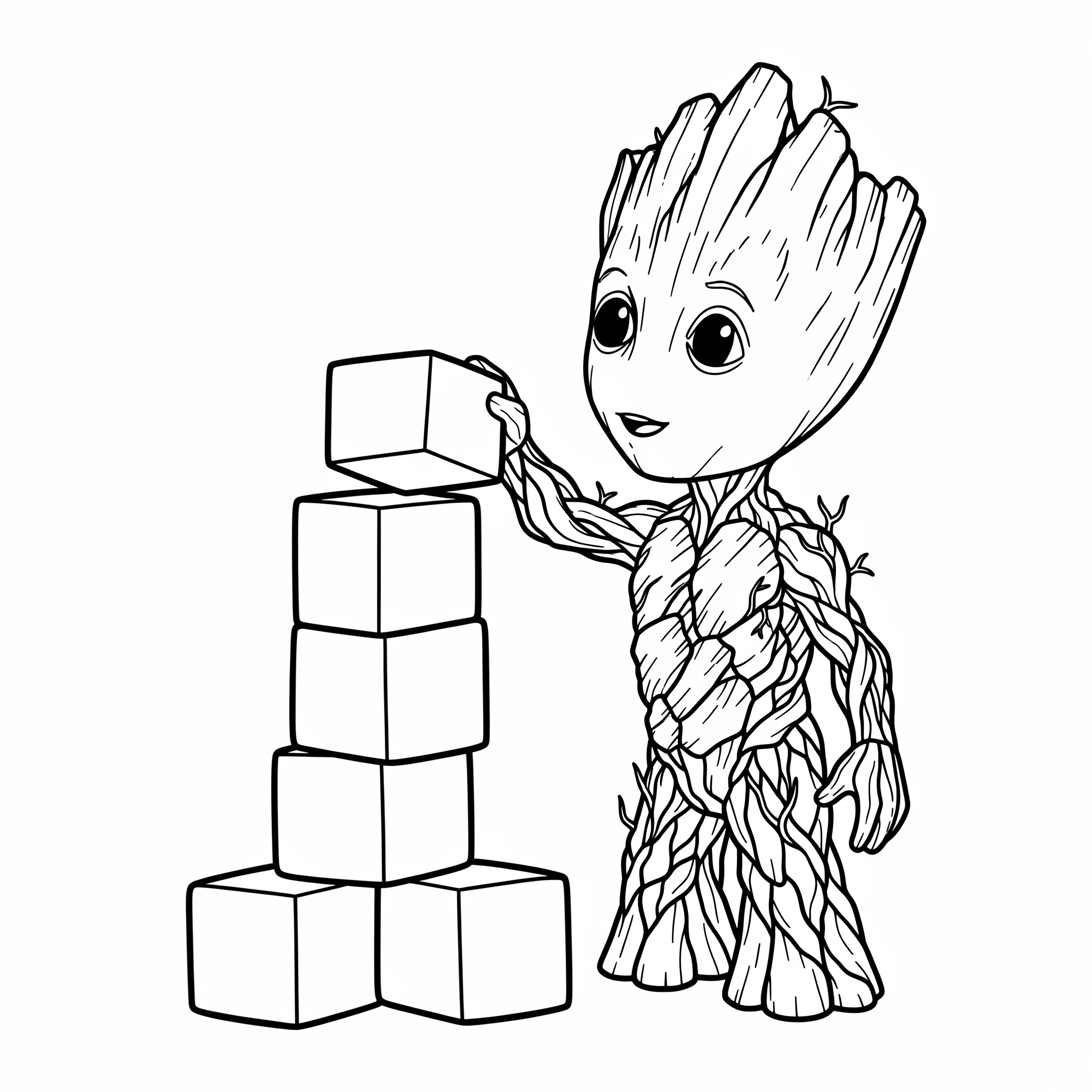 Groot 20 immagini di Groot da colorare per bambini