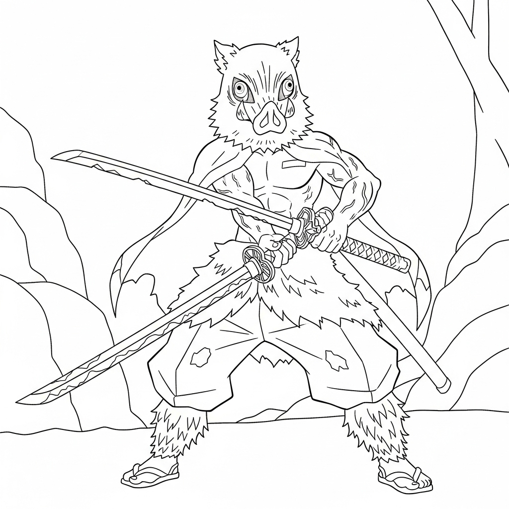 Hashibira Inosuke da colorare thumbnail