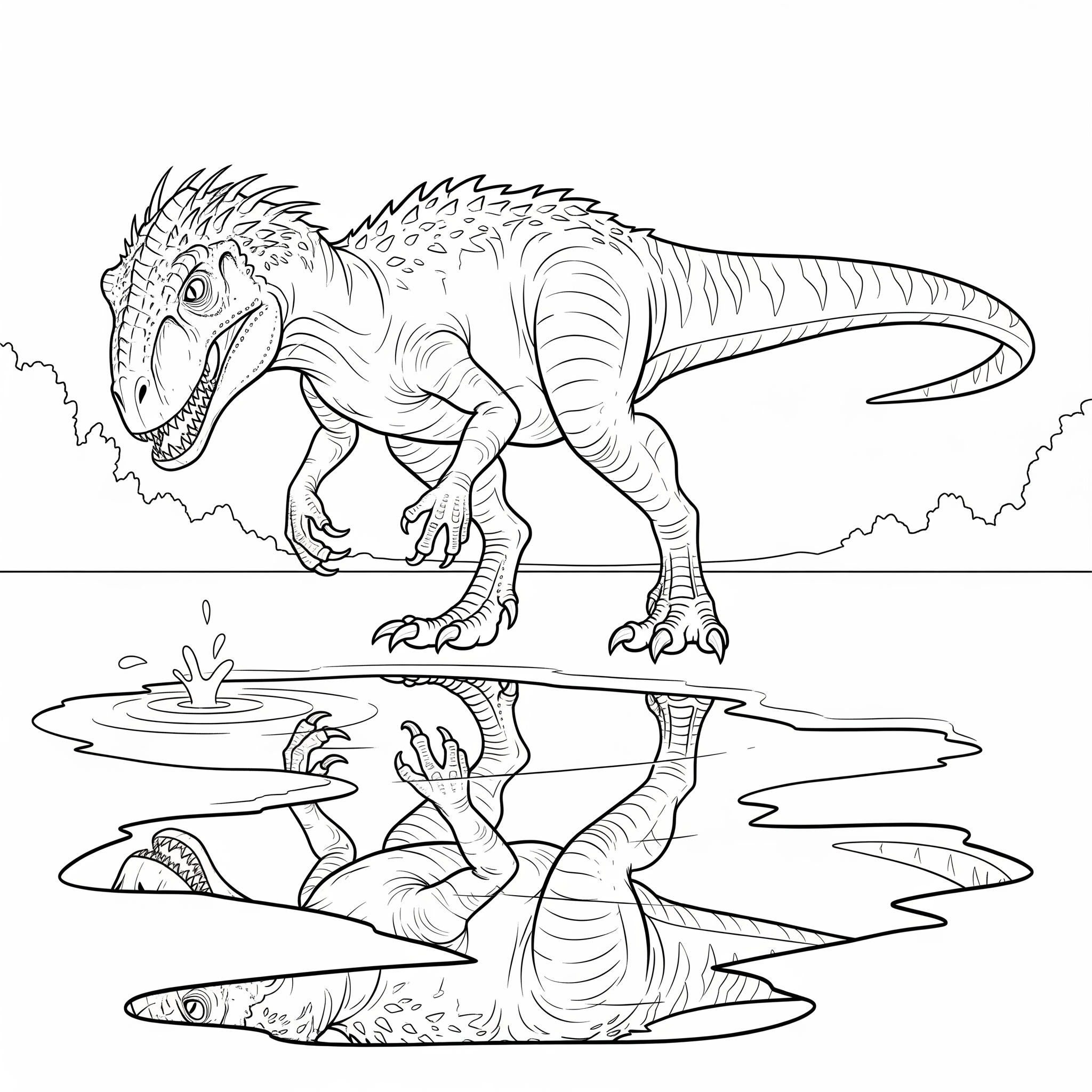 Indoraptor 22 Indoraptor da colorare bambini 1