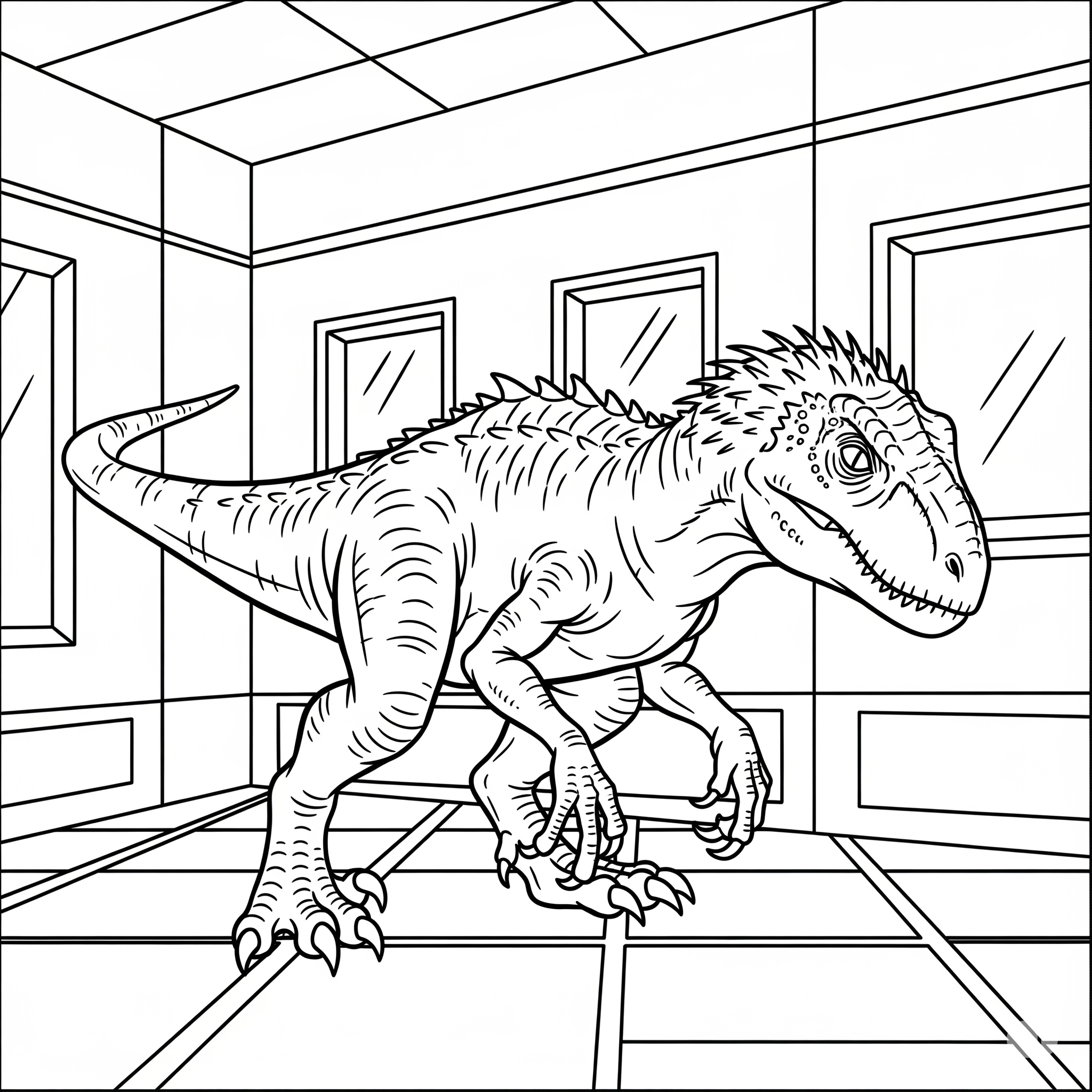 Indoraptor 10 disegni da colorare Indoraptor pdf