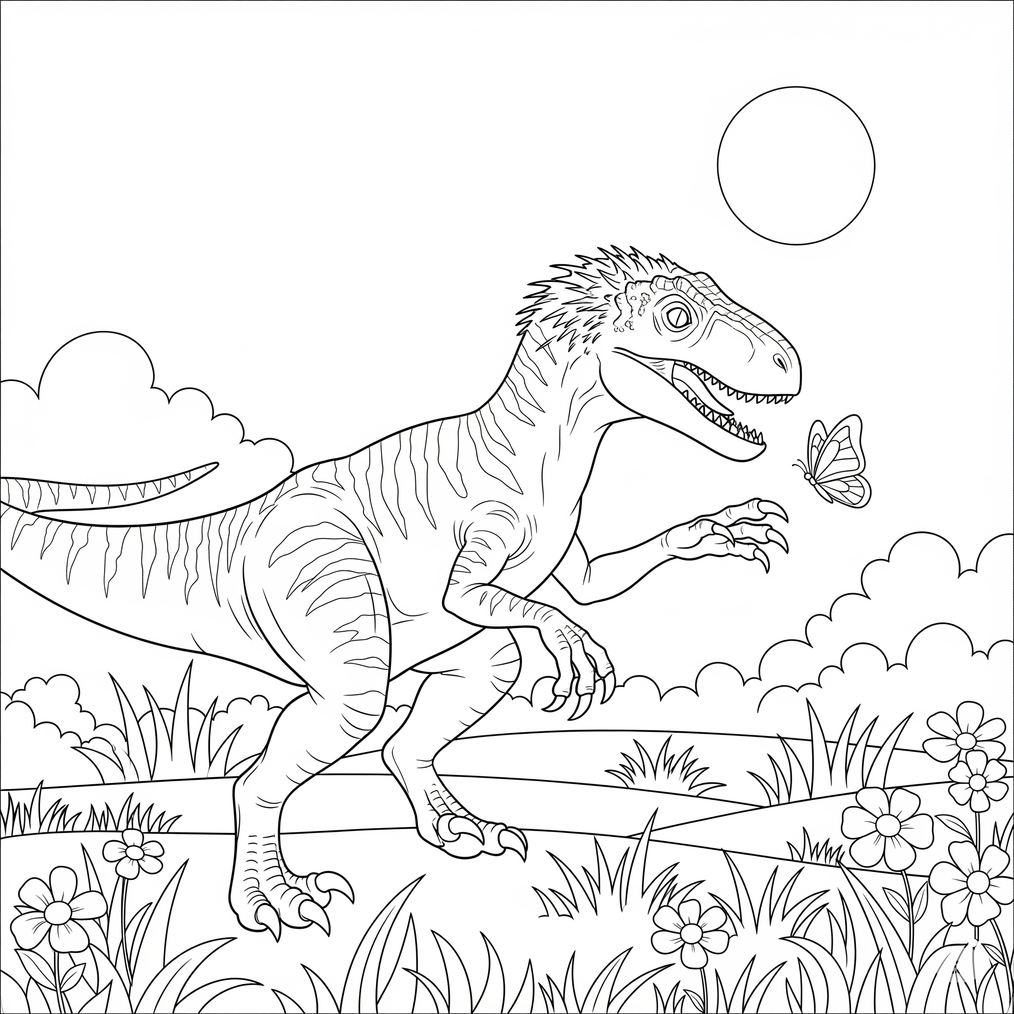 Indoraptor 21 disegno Indoraptor da colorare e stampare