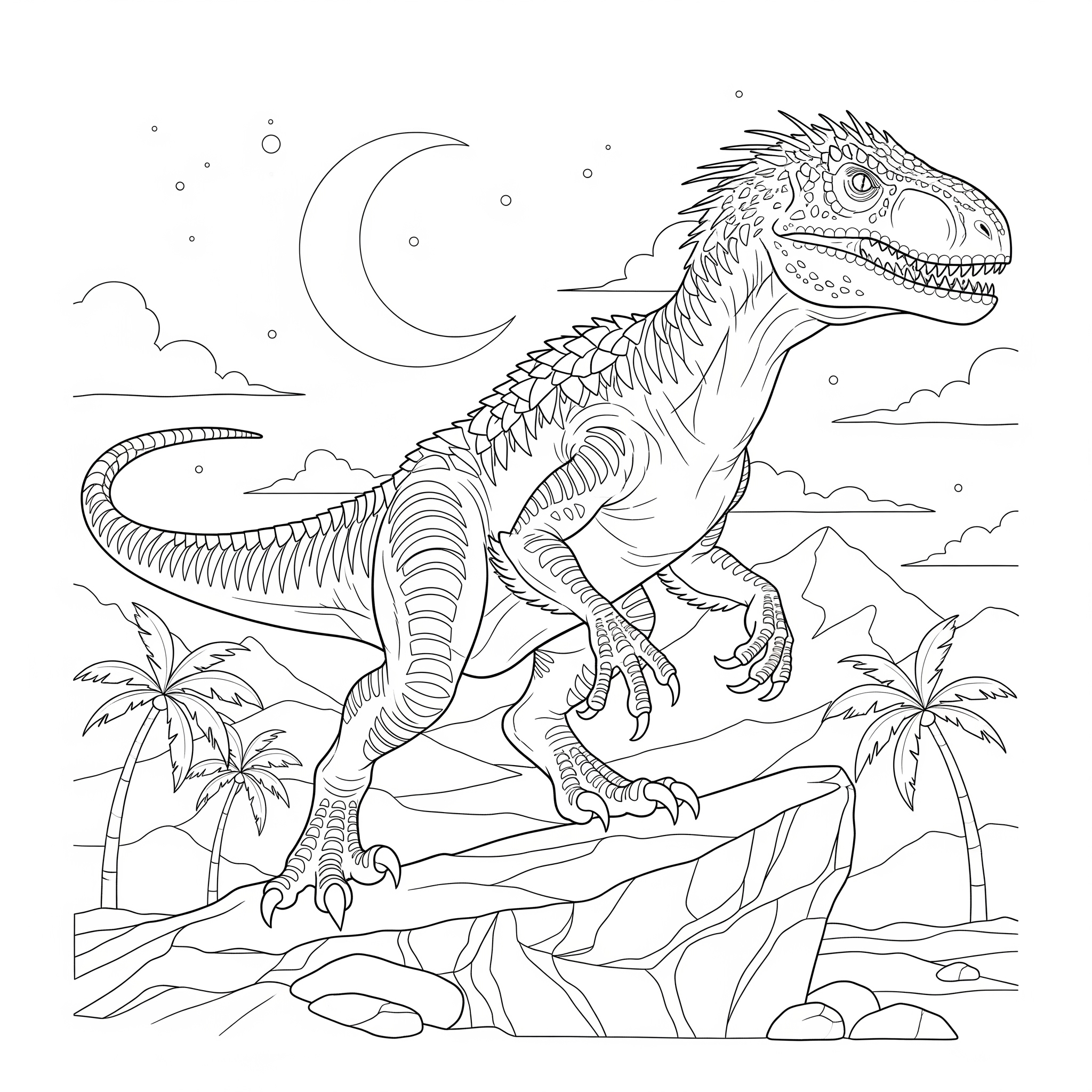 Indoraptor 19 Indoraptor da colorare bambini