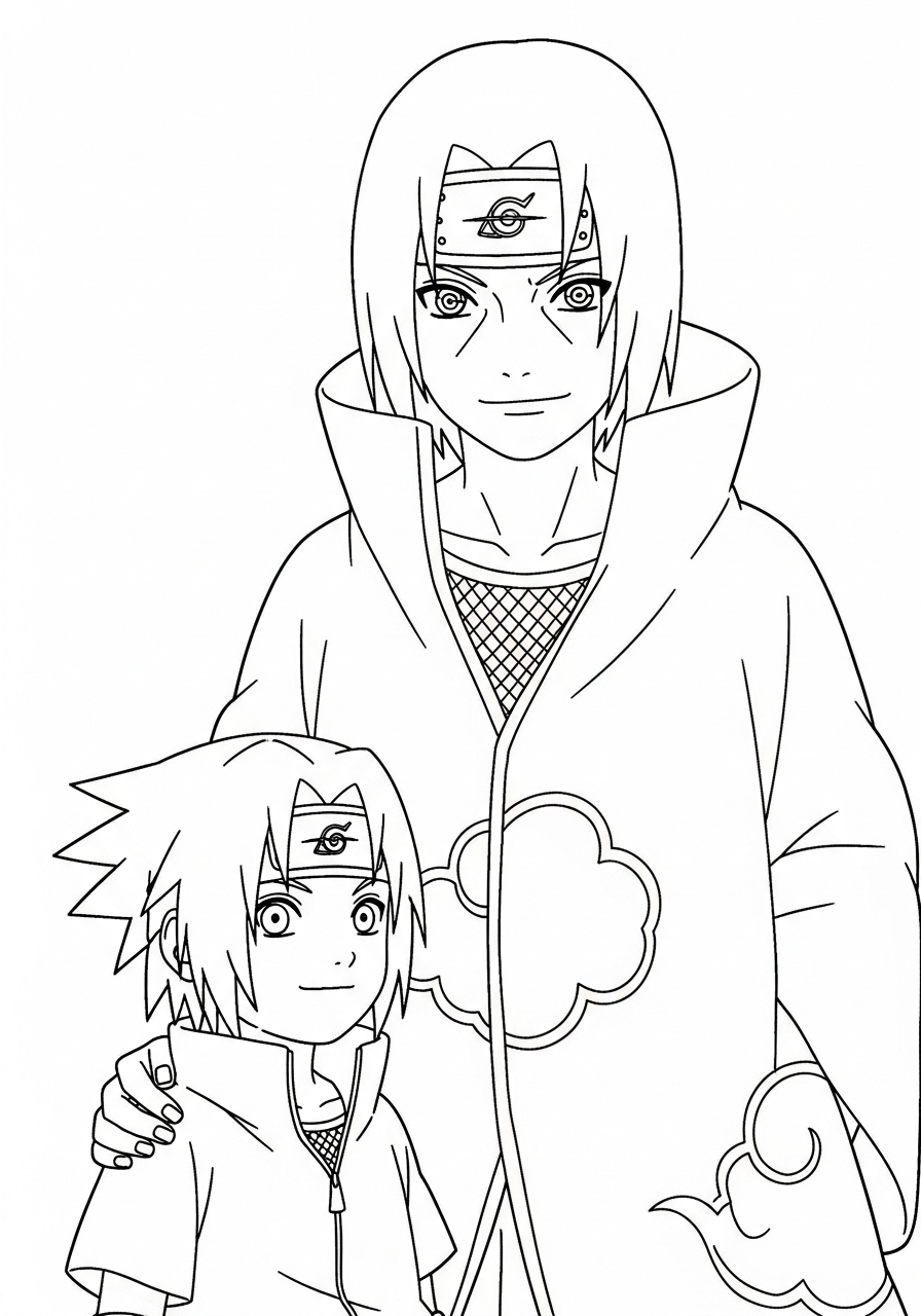 Itachi Uchiha 12 disegni da colorare gratis per bambini di Itachi Uchiha 1