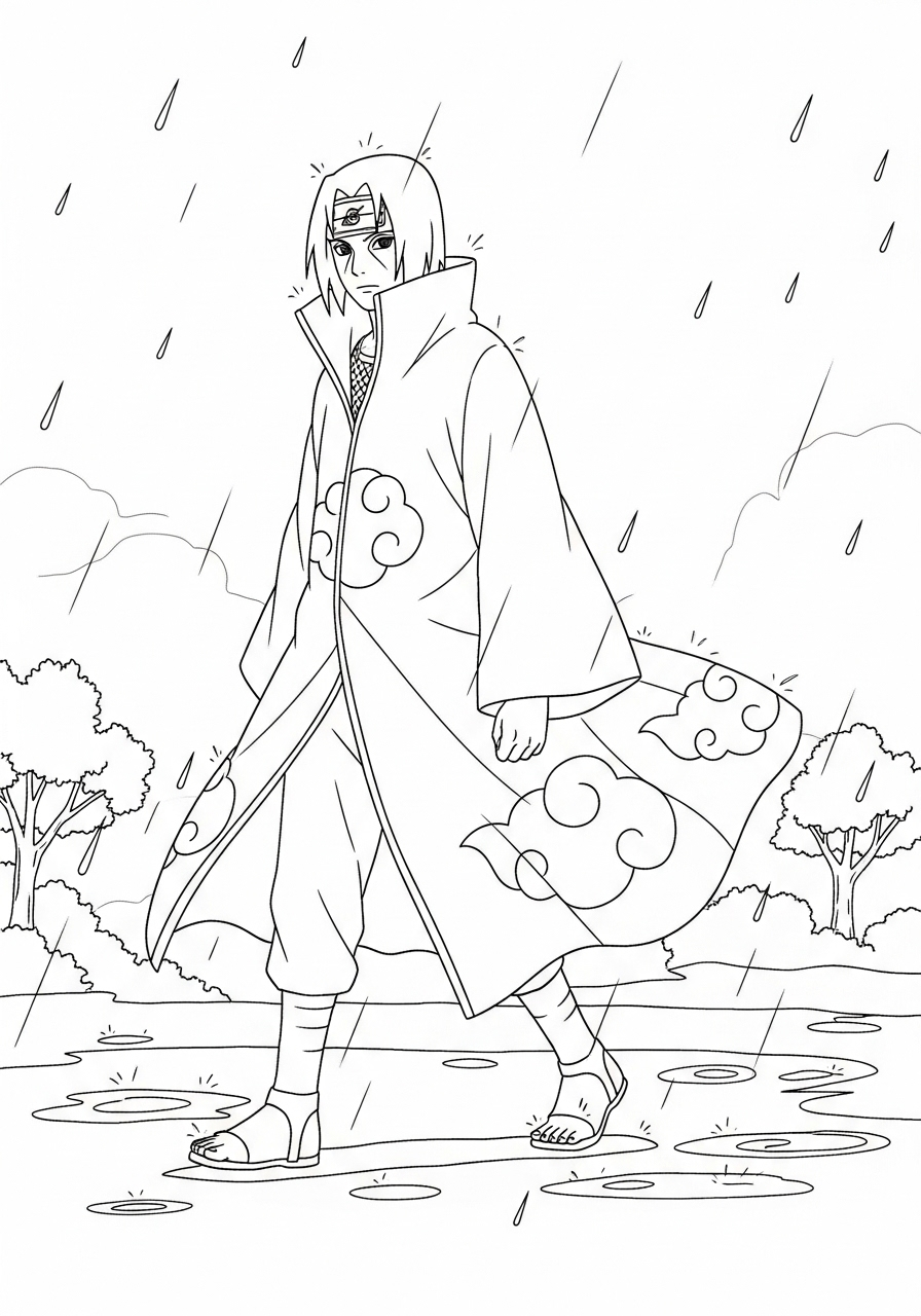 Itachi Uchiha 11 disegni da colorare gratis per bambini di Itachi Uchiha