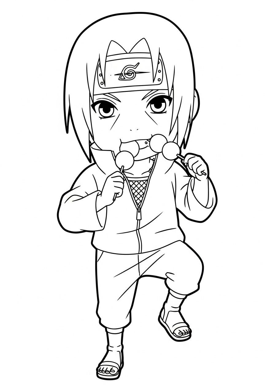 Itachi Uchiha 10 Itachi Uchiha da colorare bambini