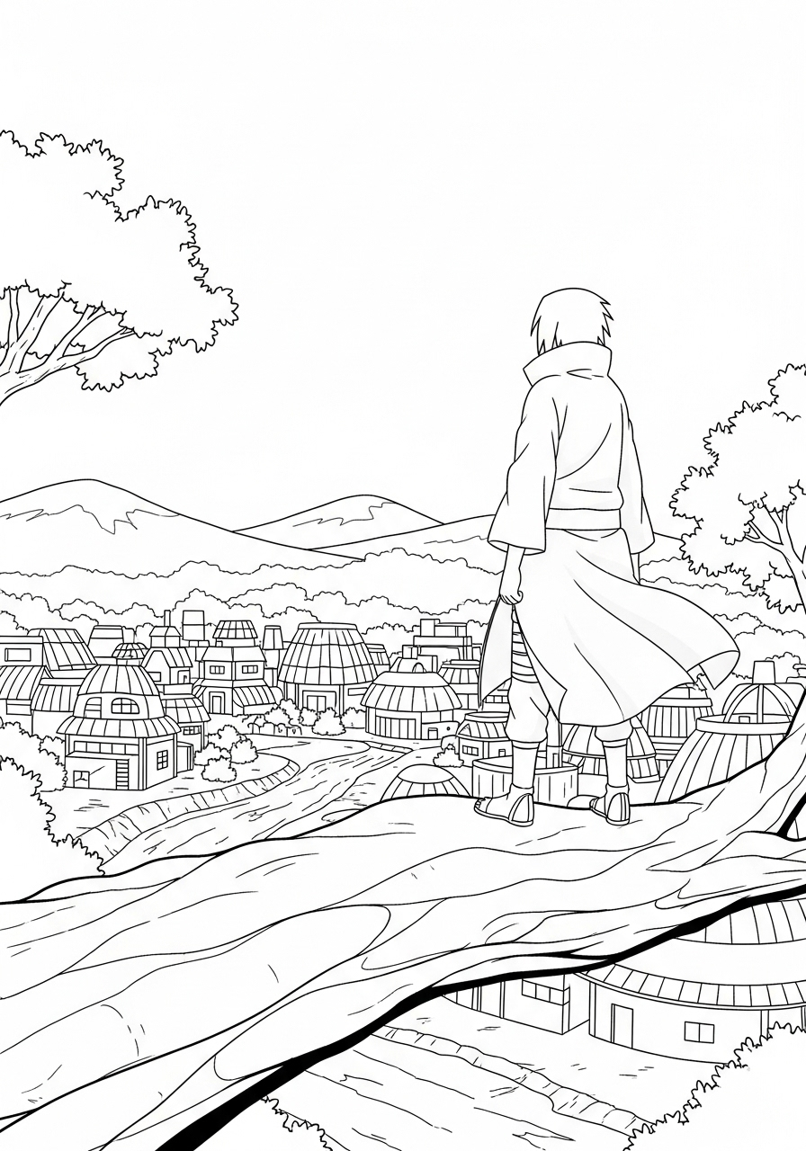 Itachi Uchiha 8 Itachi Uchiha da colorare e stampare a4