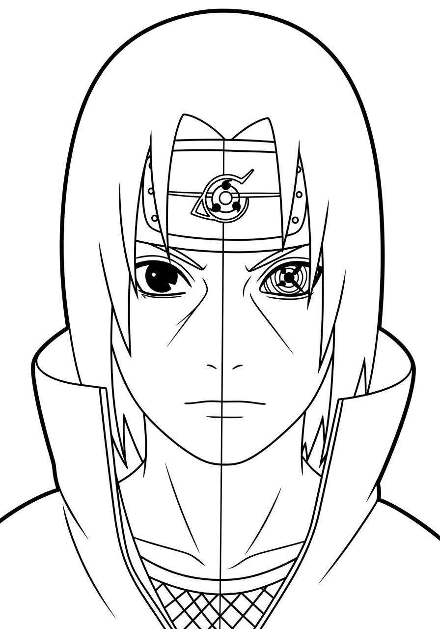 Itachi Uchiha 6 Itachi Uchiha da colorare e stampare