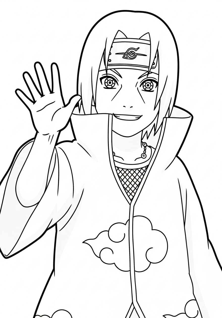 Itachi Uchiha 5 disegni da colorare Itachi Uchiha da stampare