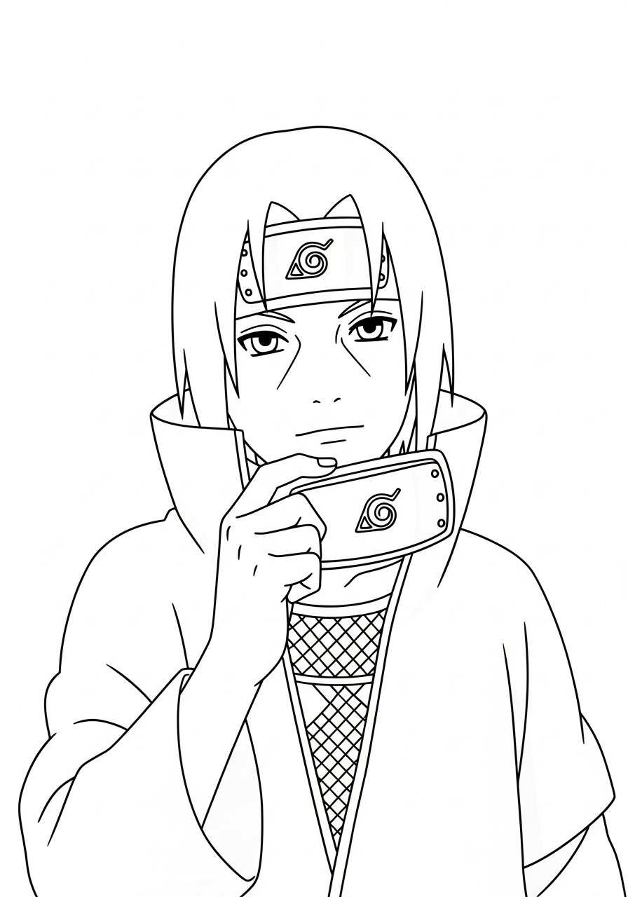 Itachi Uchiha 4 disegni di Itachi Uchiha da colorare
