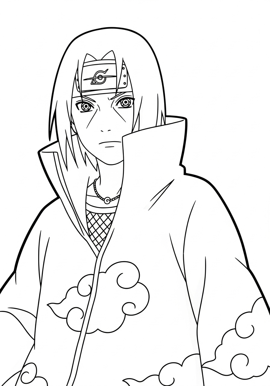 Itachi Uchiha 20 Itachi Uchiha da colorare e stampare gratis