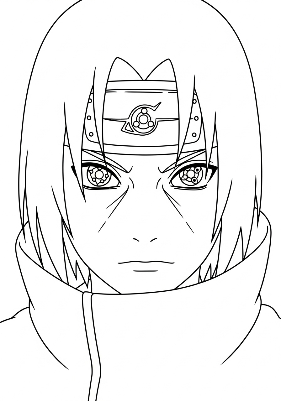 Itachi Uchiha 18 disegni Itachi Uchiha da colorare 1