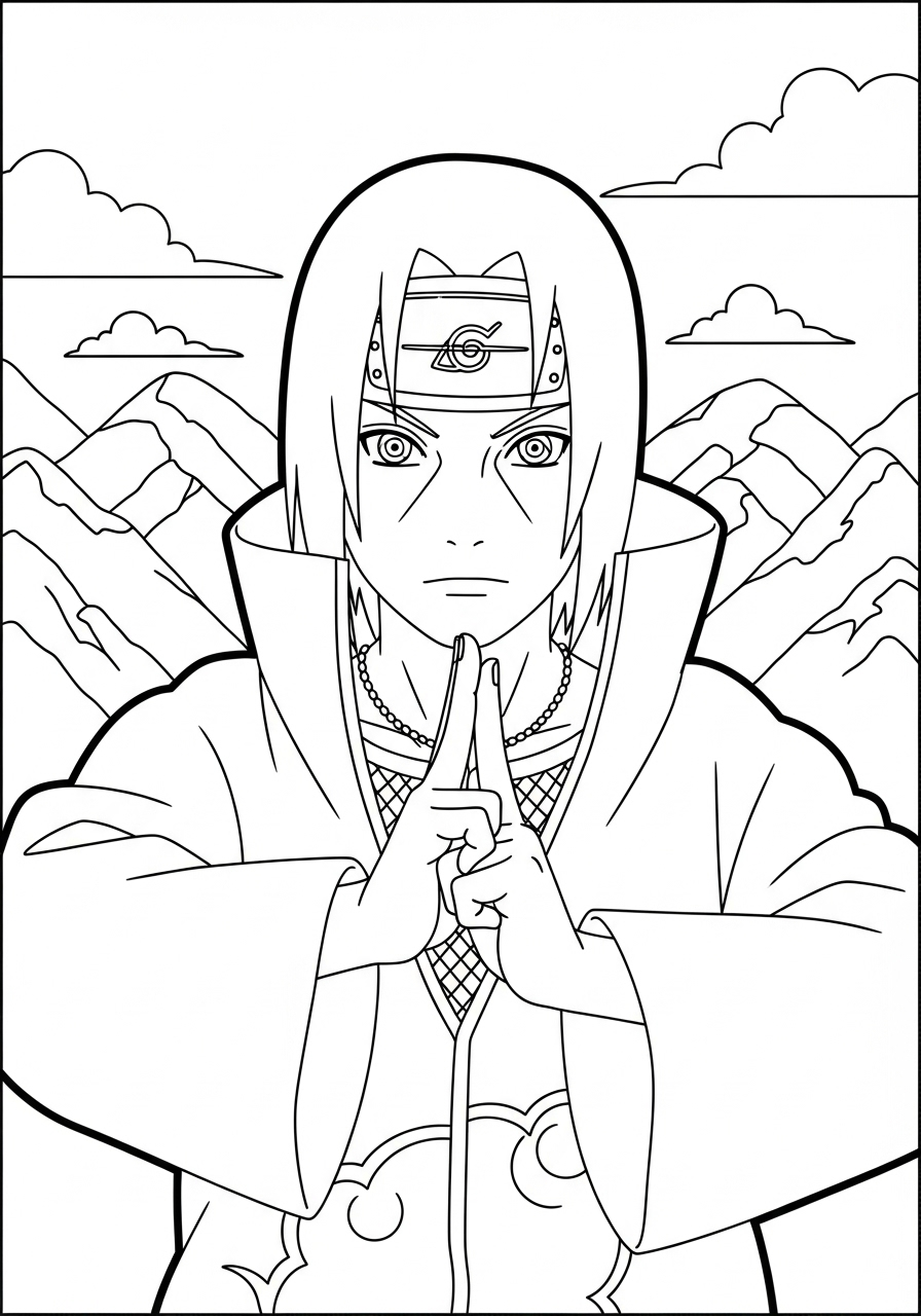 Itachi Uchiha 15 immagini da stampare e colorare di Itachi Uchiha