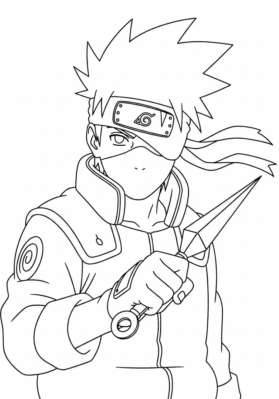 Kakashi Hatake disegno da colorare