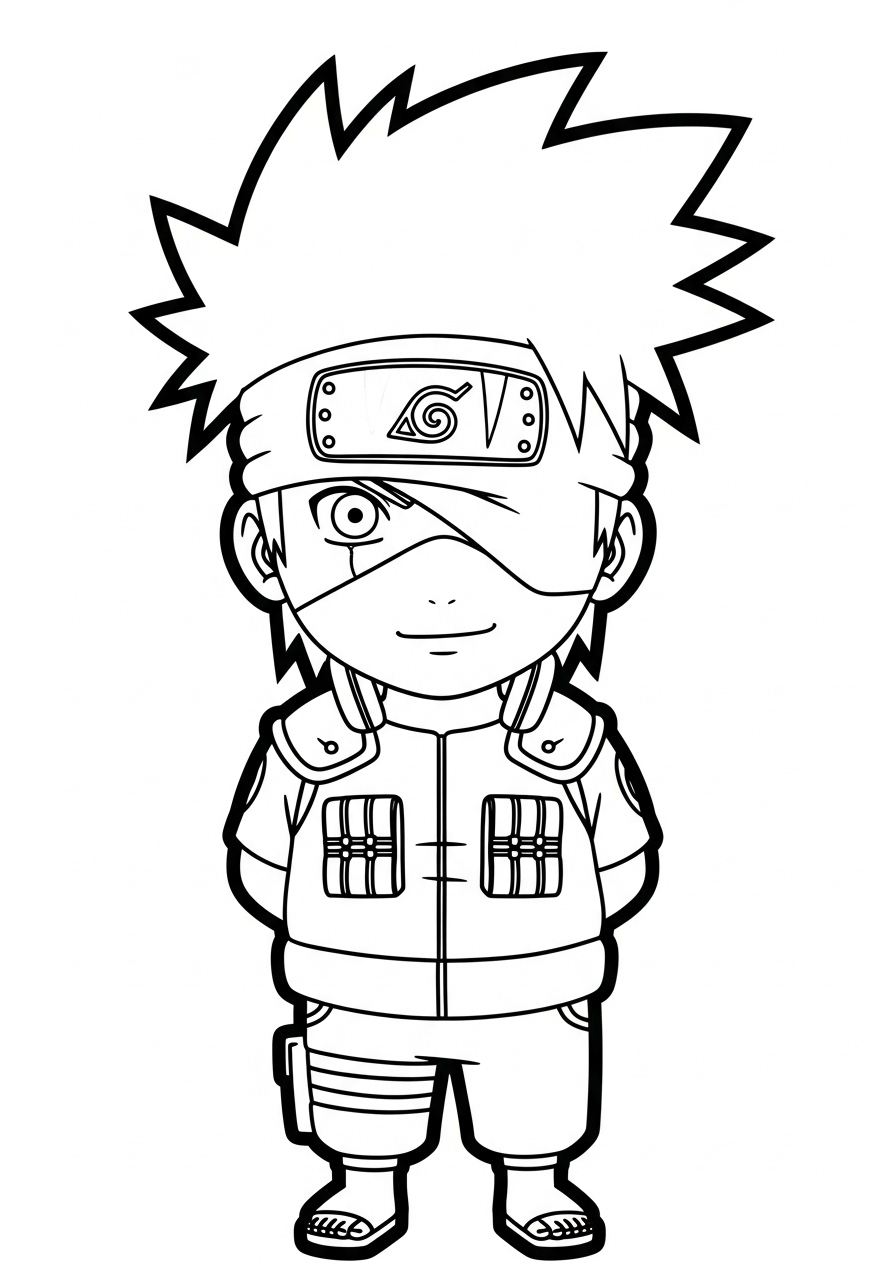 disegno Kakashi Hatake da colorare e stampare