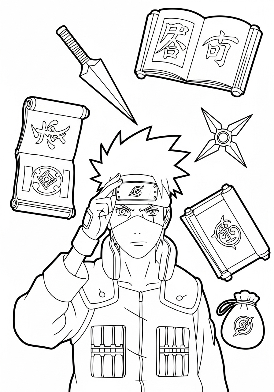 Kakashi Hatake da colorare e stampare