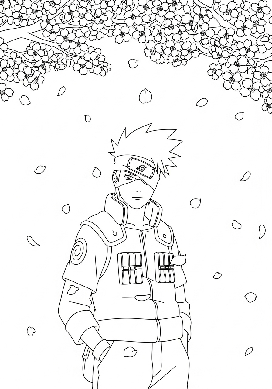 immagine di Kakashi Hatake da colorare