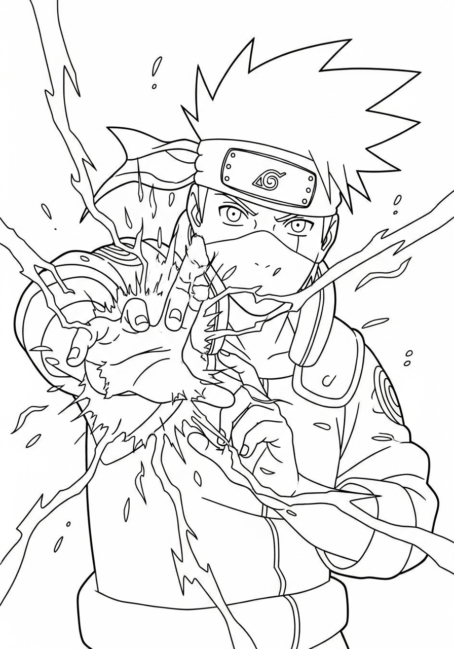 disegno di Kakashi Hatake da stampare e colorare