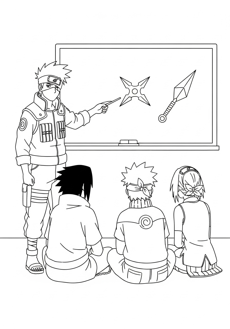 disegno di Kakashi Hatake da stampare e colorare