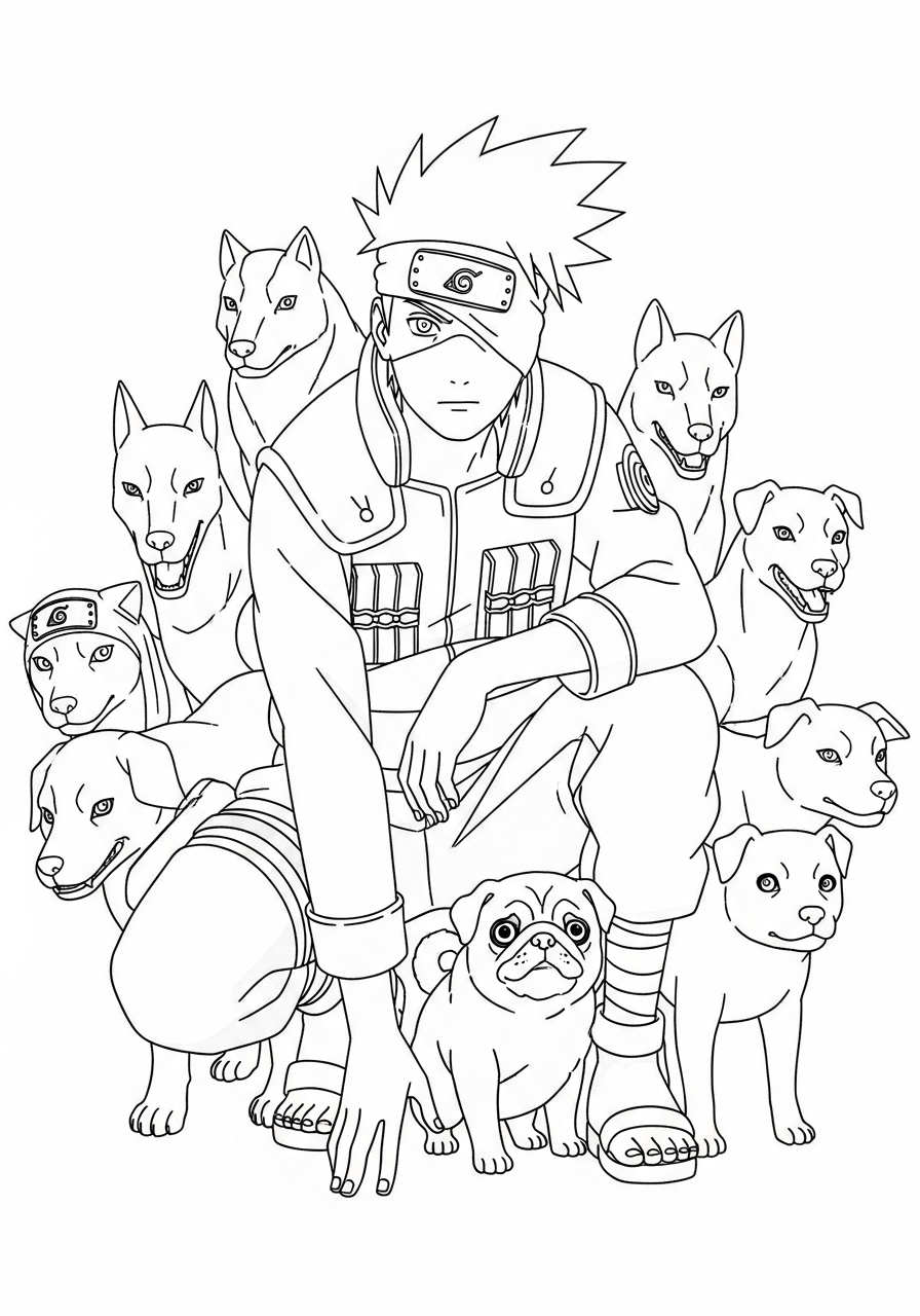 Kakashi Hatake da colorare e stampare a4