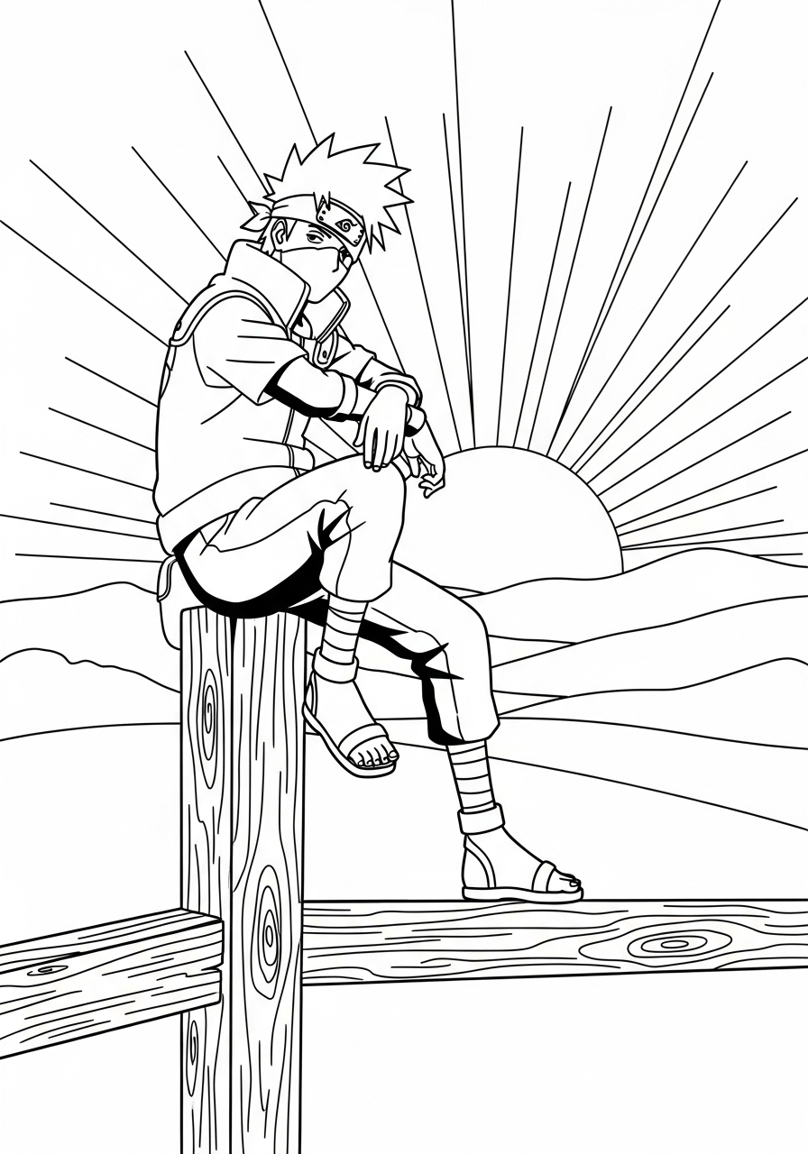 immagine di Kakashi Hatake da colorare