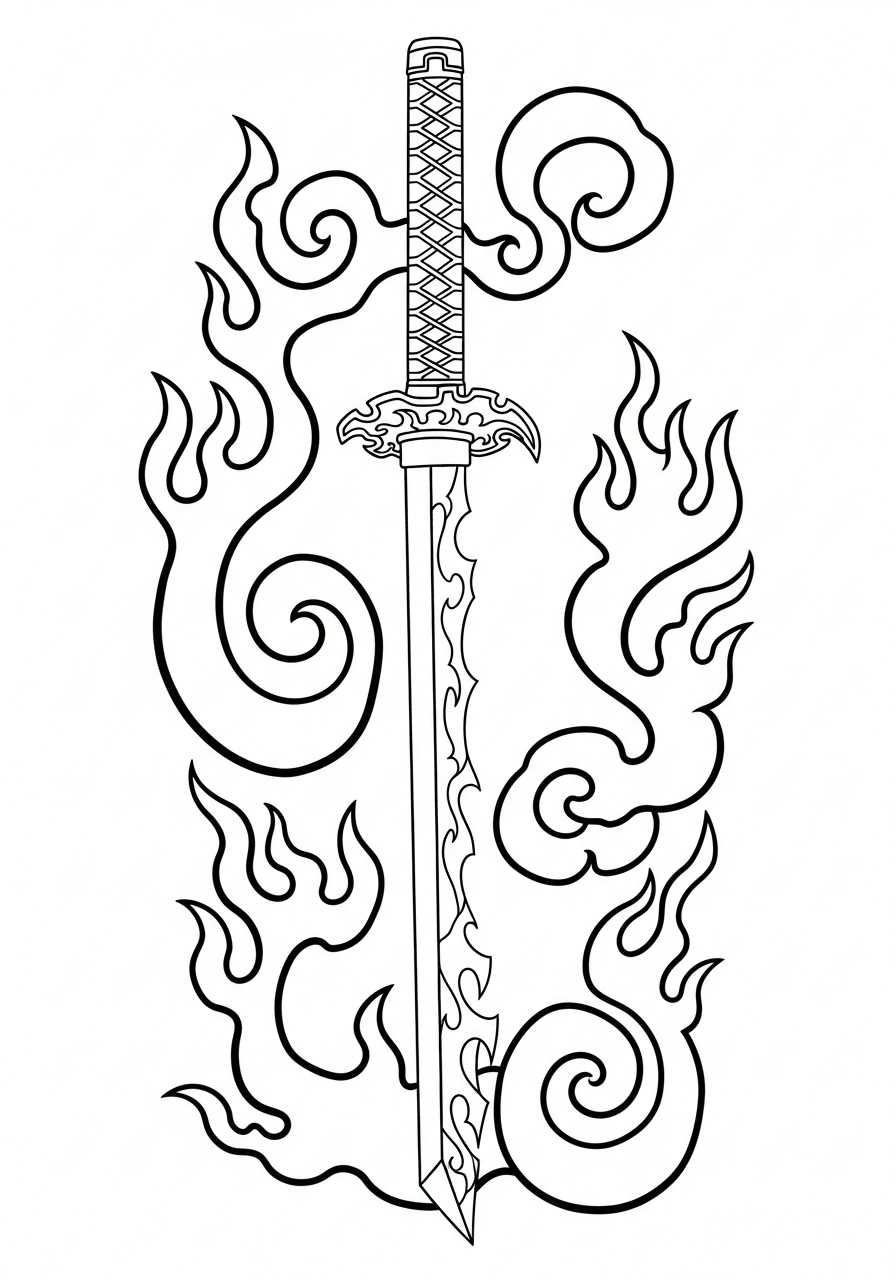 Kyojuro Rengoku 4 disegno Kyojuro Rengoku da colorare