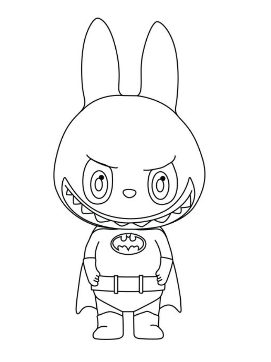 Labubu 6 disegni facili di Labubu da colorare