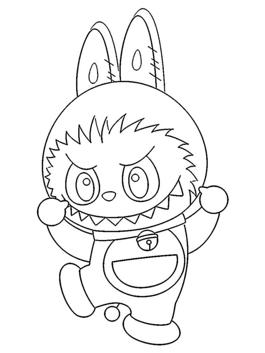 Labubu 19 disegni Labubu da colorare gratis 3