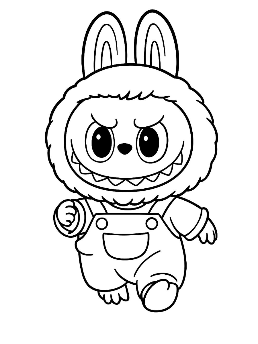 Labubu 15 disegni di Labubu da colorare da stampare