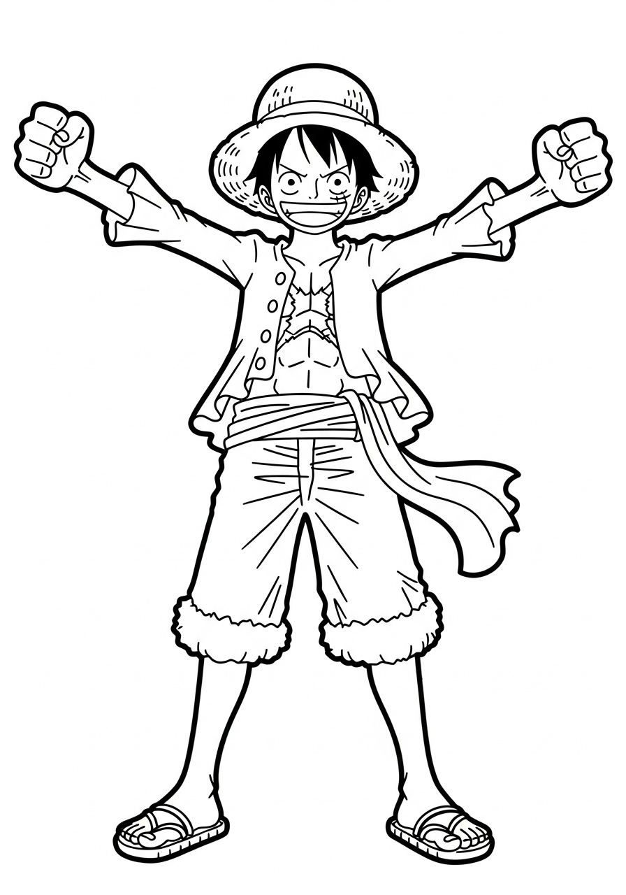 Luffy 46 foto Luffy da colorare 1