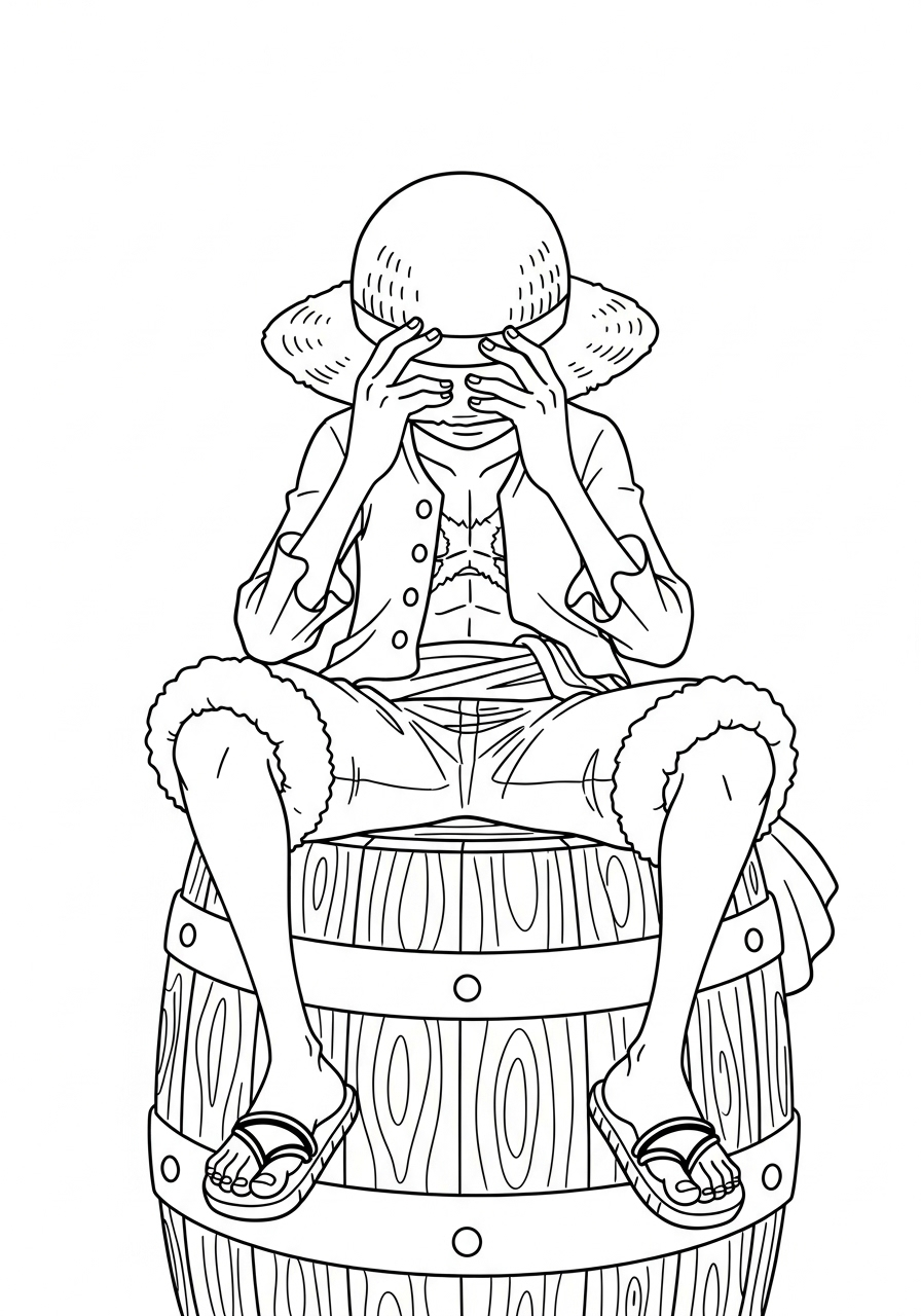 Luffy 32 disegni Luffy da colorare online
