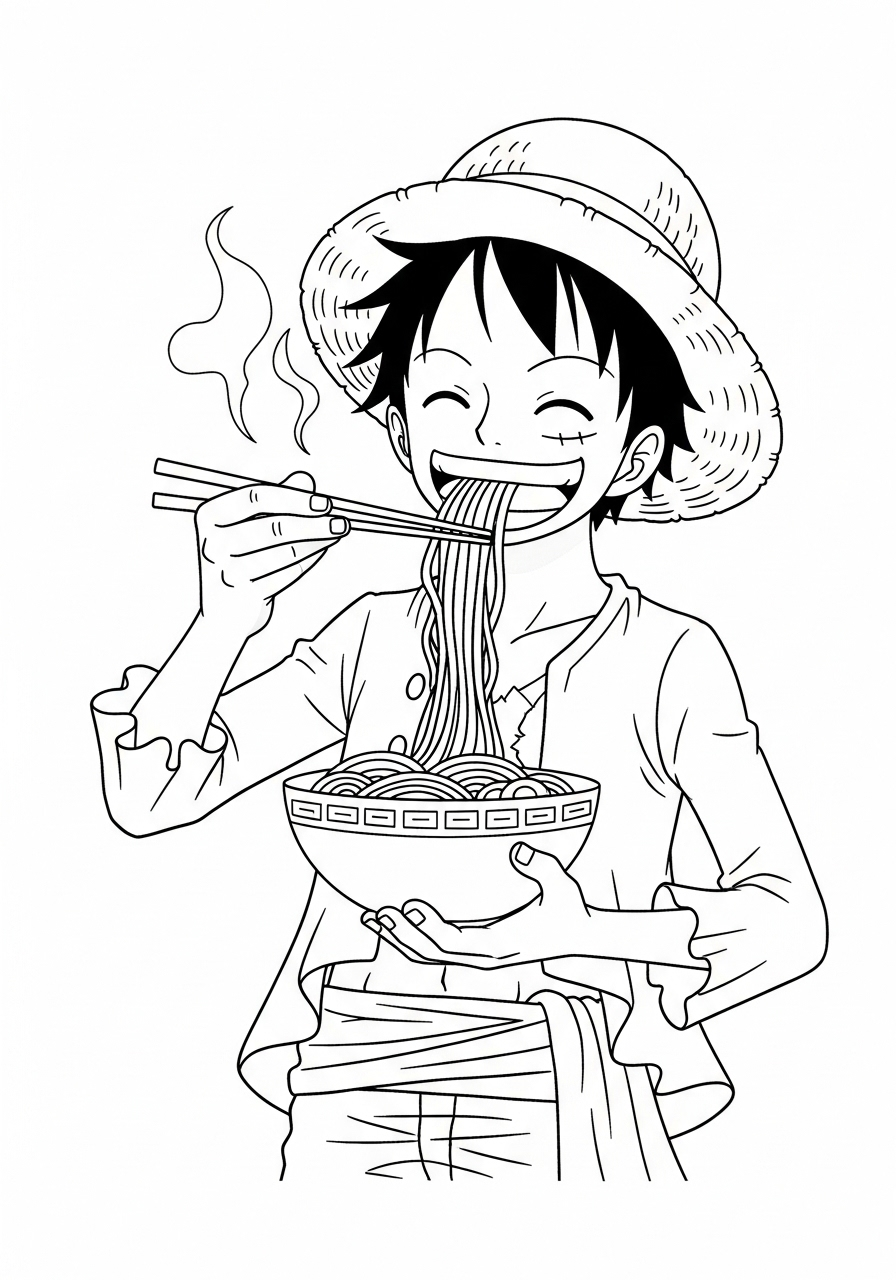 Luffy 31 immagini Luffy da colorare e stampare