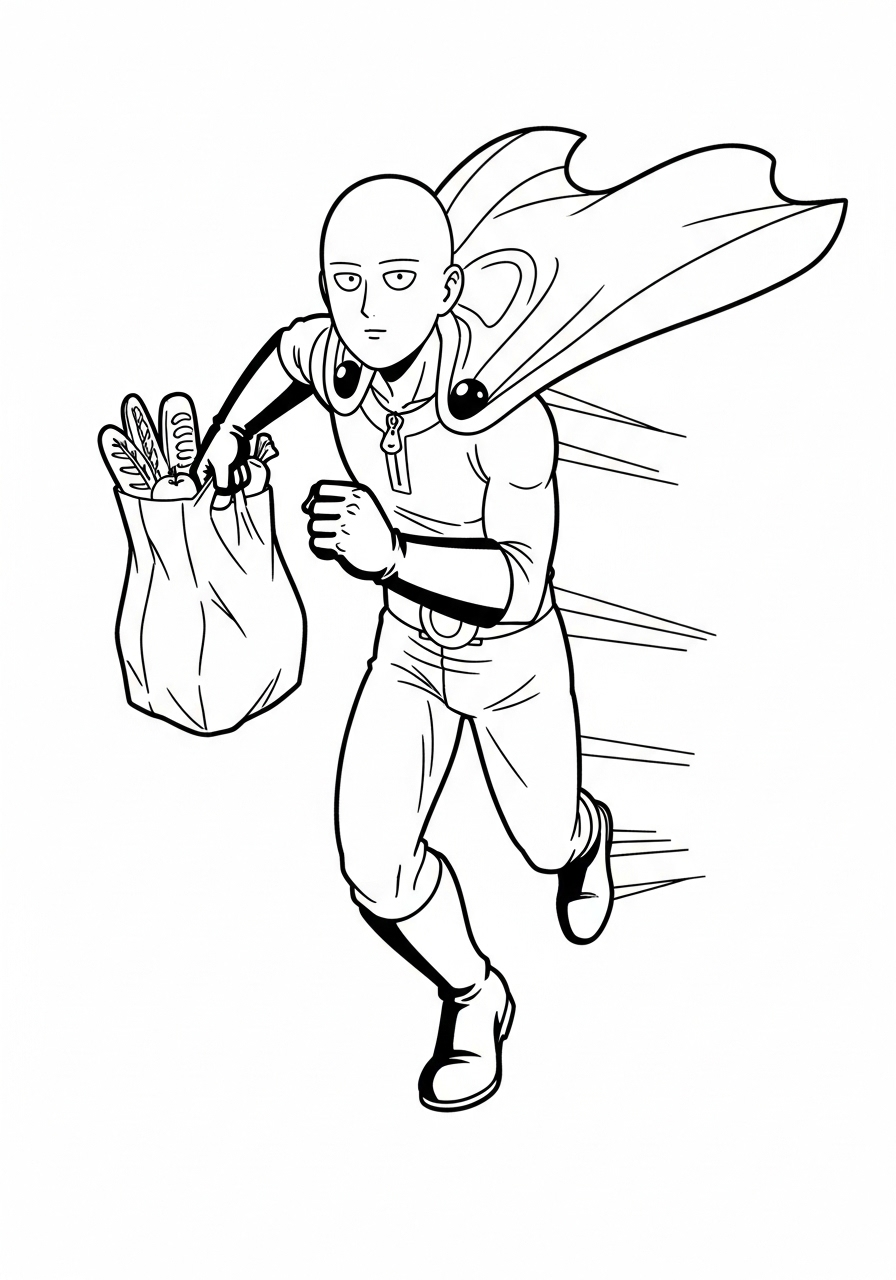 One Punch Man 17 disegni da colorare per bambini pdf One Punch Man