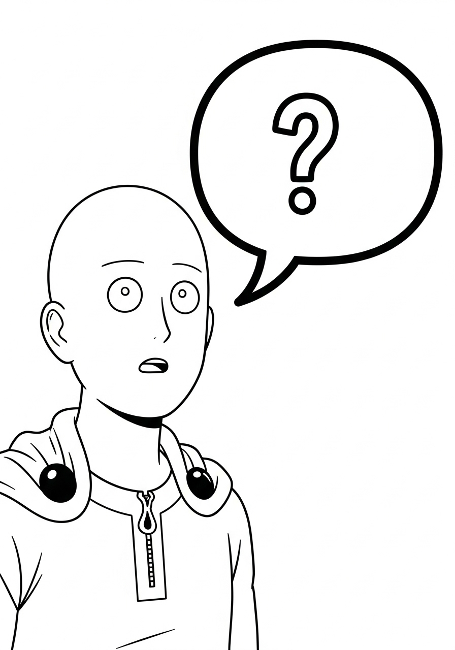 One Punch Man 8 One Punch Man da colorare bambini