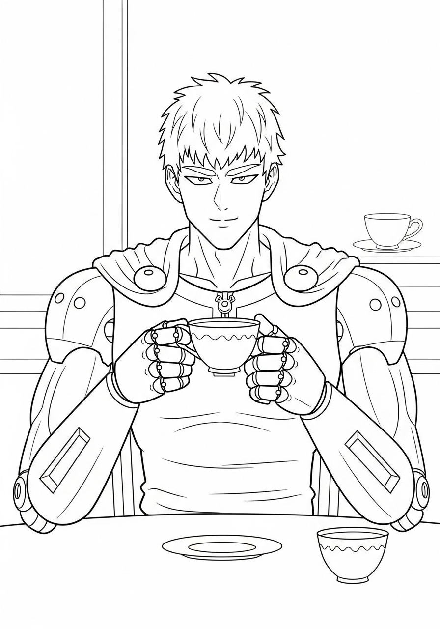 One Punch Man 16 disegno di One Punch Man da stampare e colorare 1