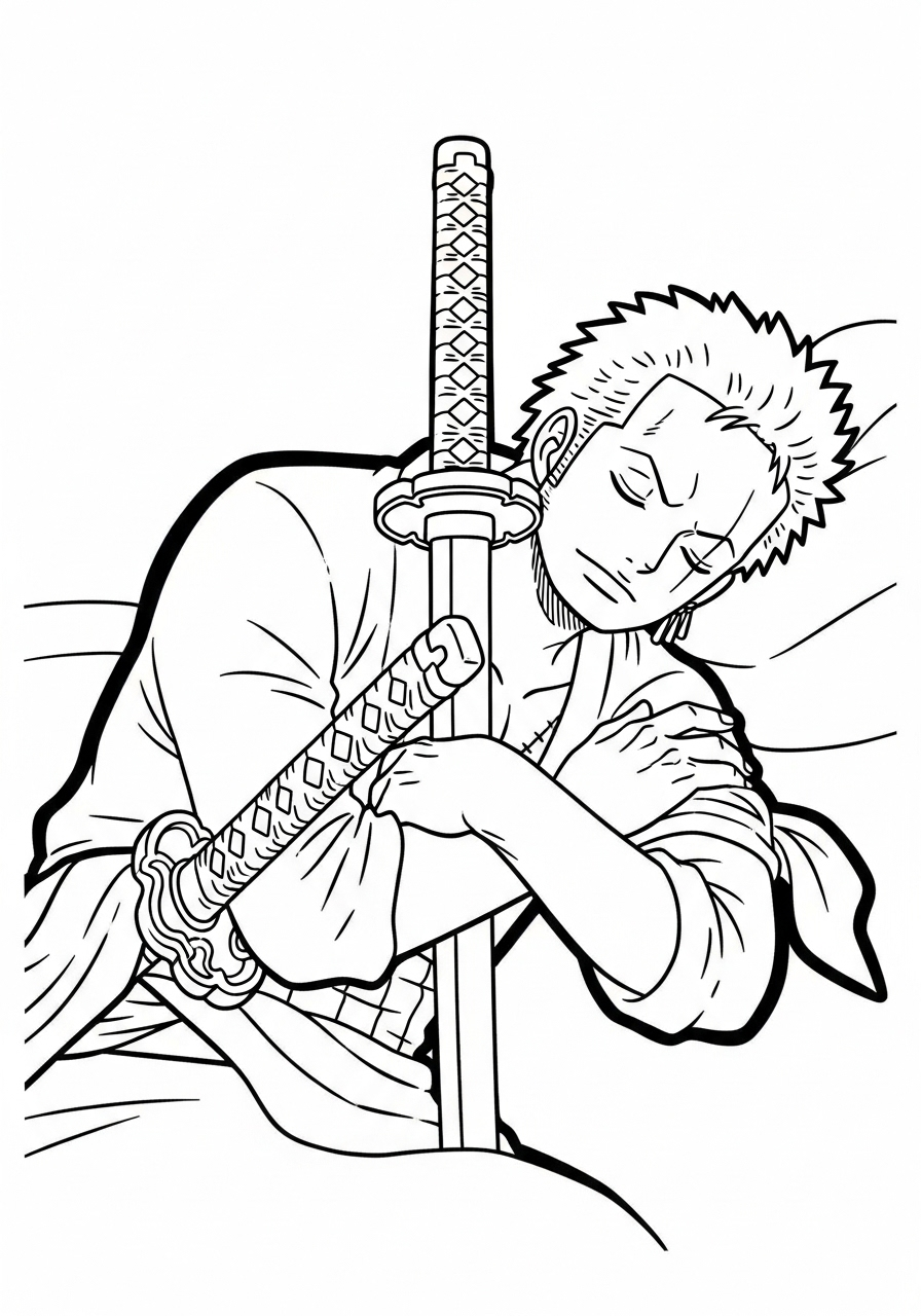 Roronoa Zoro 6 disegno Roronoa Zoro da colorare e stampare