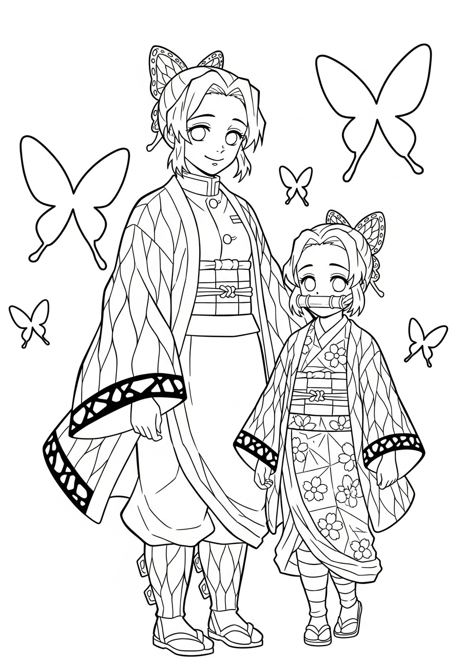 Shinobu Kocho 9 disegni di Shinobu Kocho da colorare