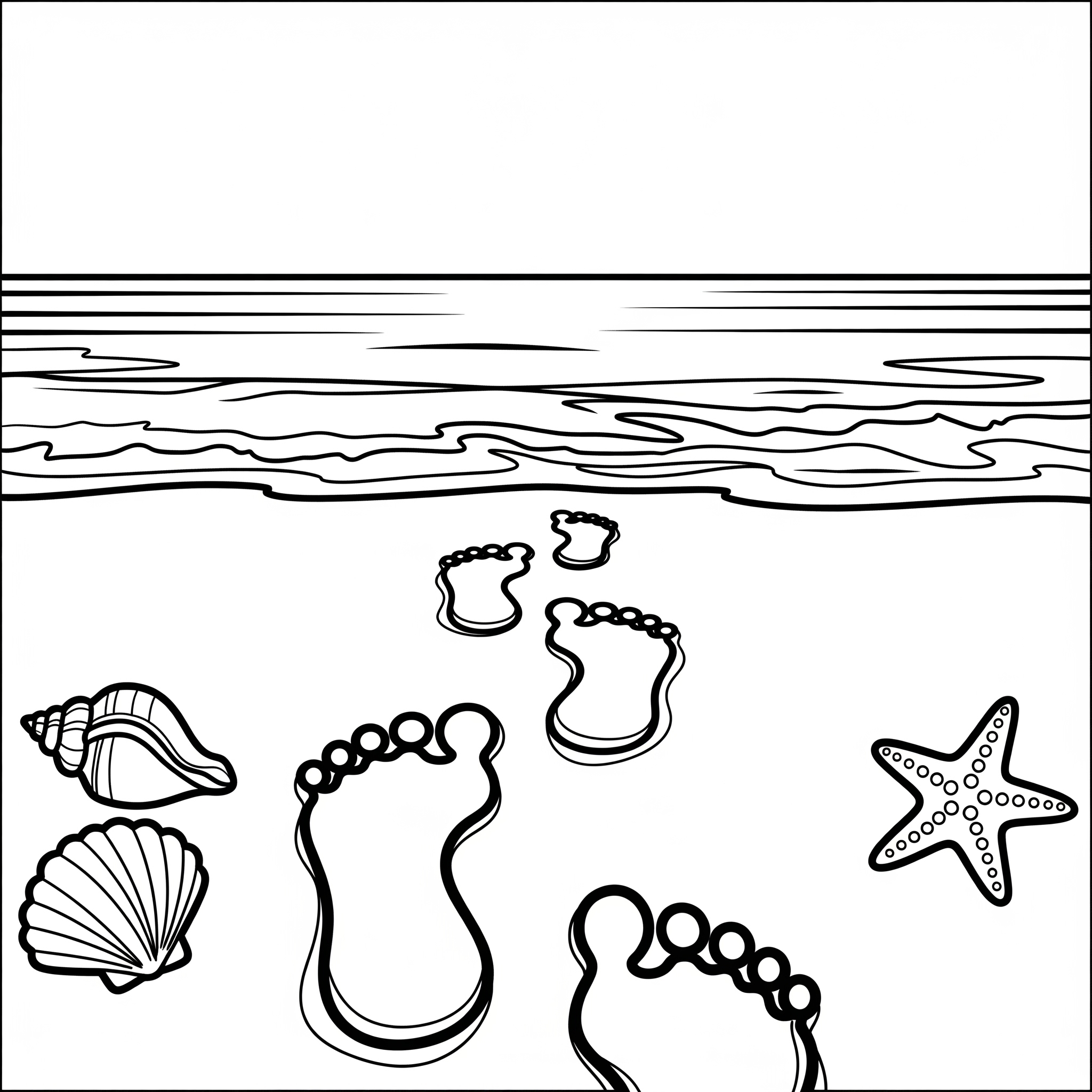 Spiaggia 12 Spiaggia da colorare per bambini