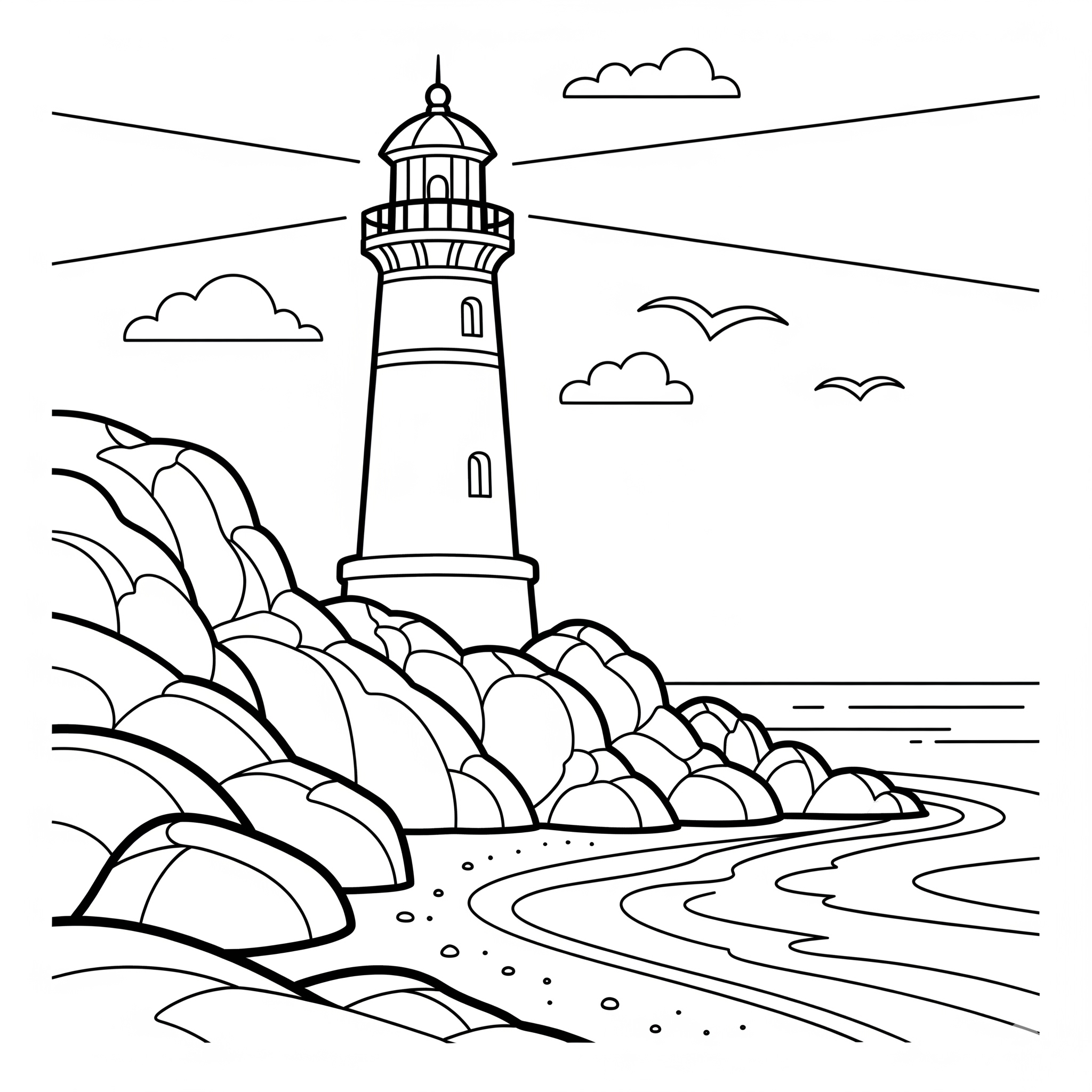 Spiaggia 11 disegni Spiaggia da colorare e stampare