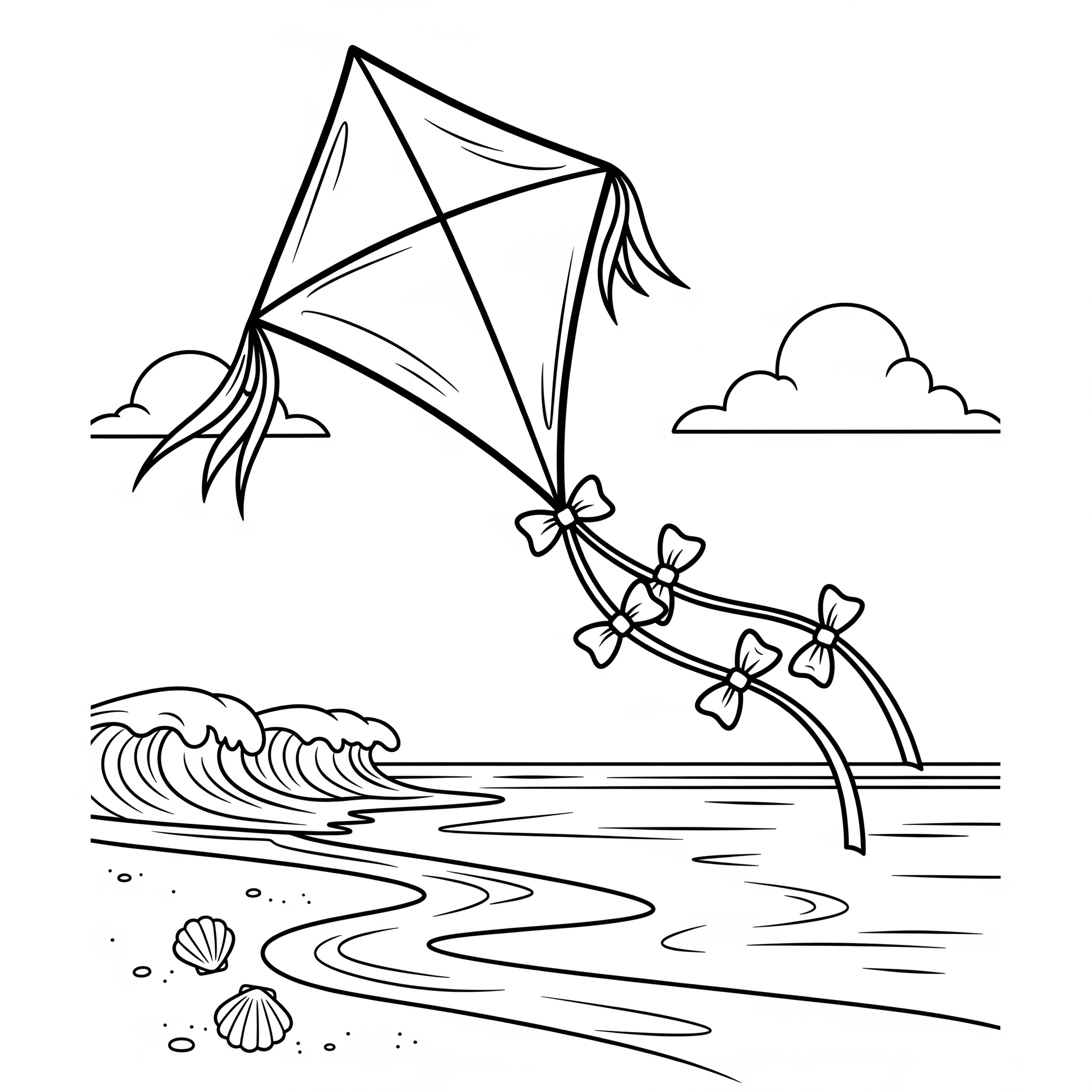 Spiaggia 5 disegni di Spiaggia da colorare da stampare