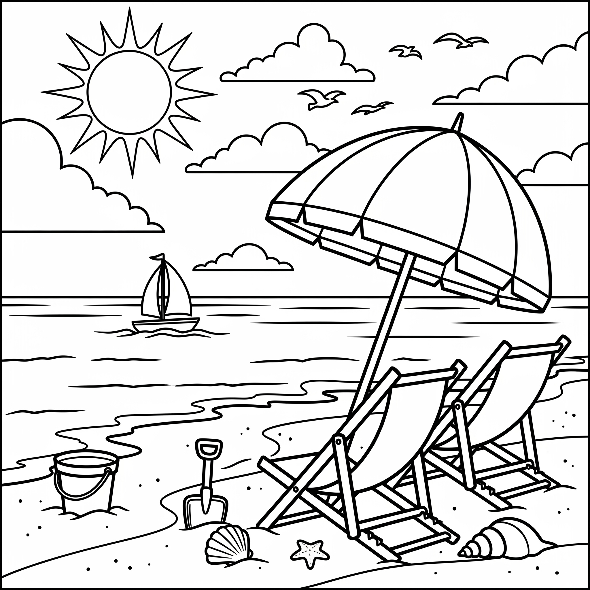 Spiaggia 17 disegni da colorare Spiaggia pdf