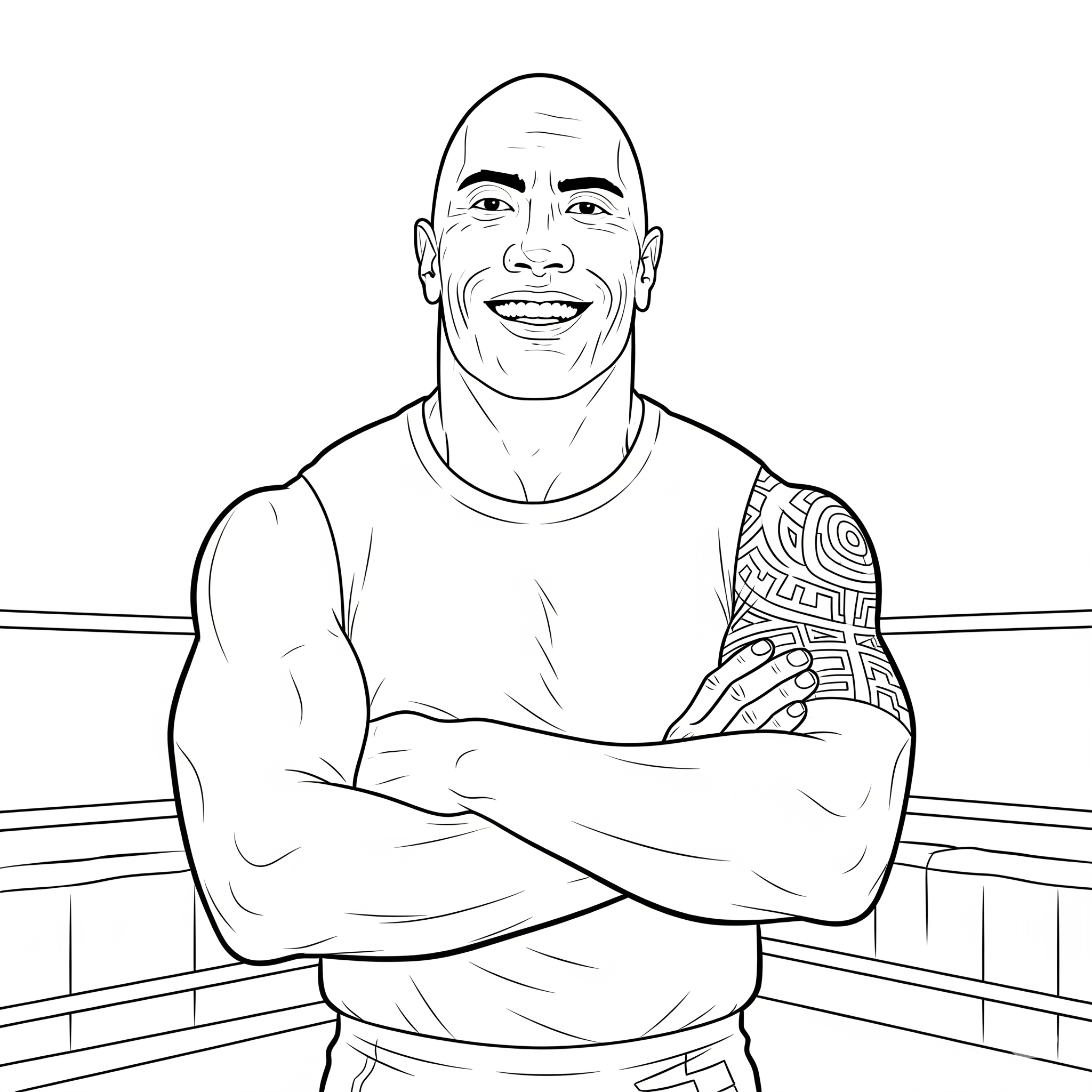 WWE 4 disegni da colorare WWE da stampare