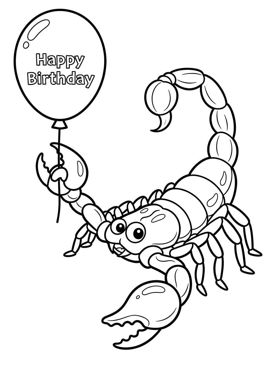 Scorpione 4 scorpione da stampare e colorare gratis